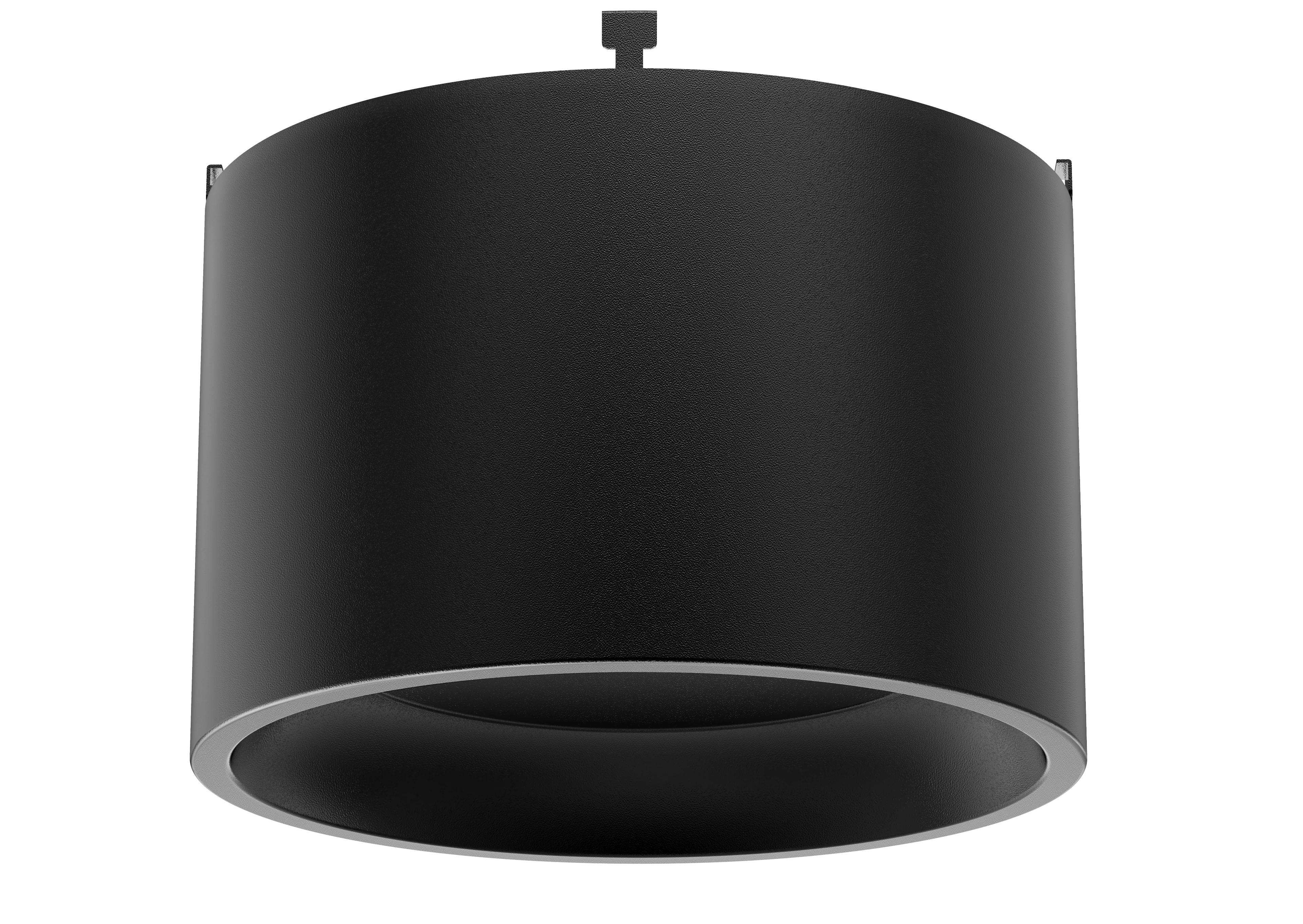 Black architectural round trim for Starlet RADDAN LED engine