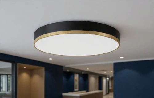 Starlet AP1 8-inch matte-black and gold round architectural Trim